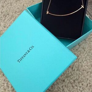 Tiffany & Co. Elegant Gold Bar Necklace